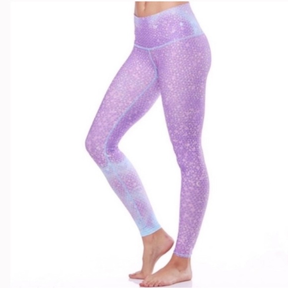 Teeki Mermaid Fairy Queen Hot Pant Leggings in Lavender - Size L Large New - Picture 1 of 9
